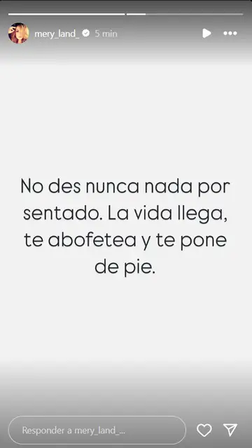 Historia de Instagram de María José Campanario Historia de Instagram de María José Campanario