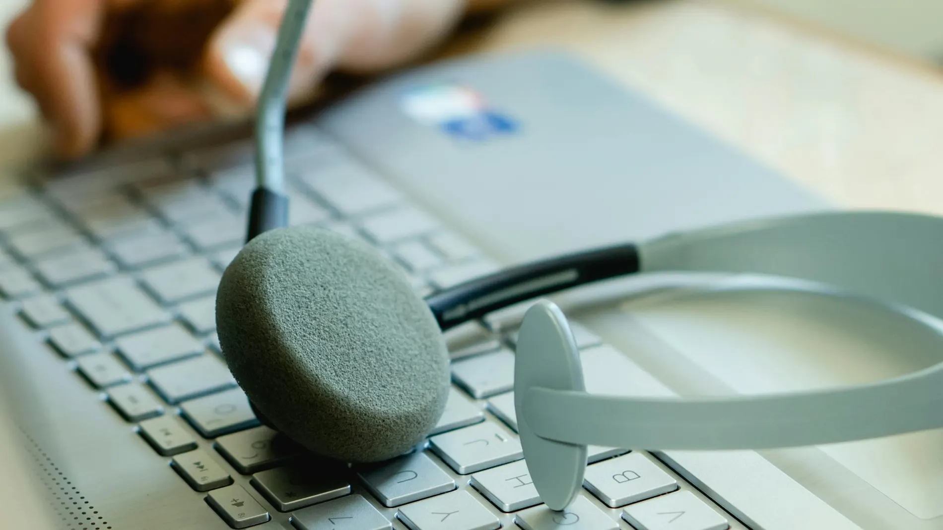 Imagen de archivo de un call center Imagen de archivo de un call center