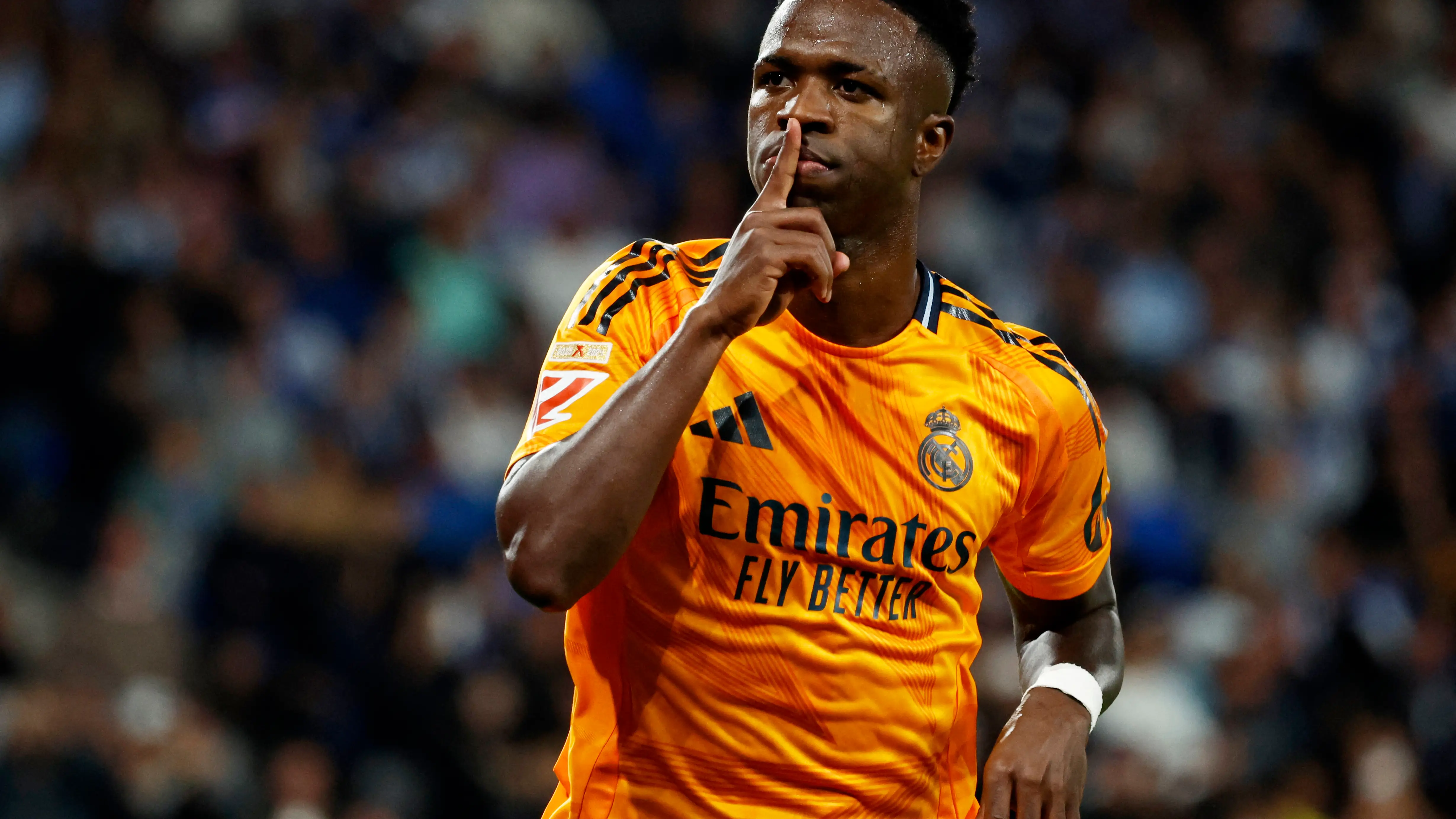 Vinícius y su gesto en el Reale Arena tras el 0-1 Vinícius y su gesto en el Reale Arena tras el 0-1