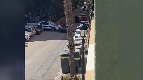 Momento de la persecución policial Momento de la persecución policial