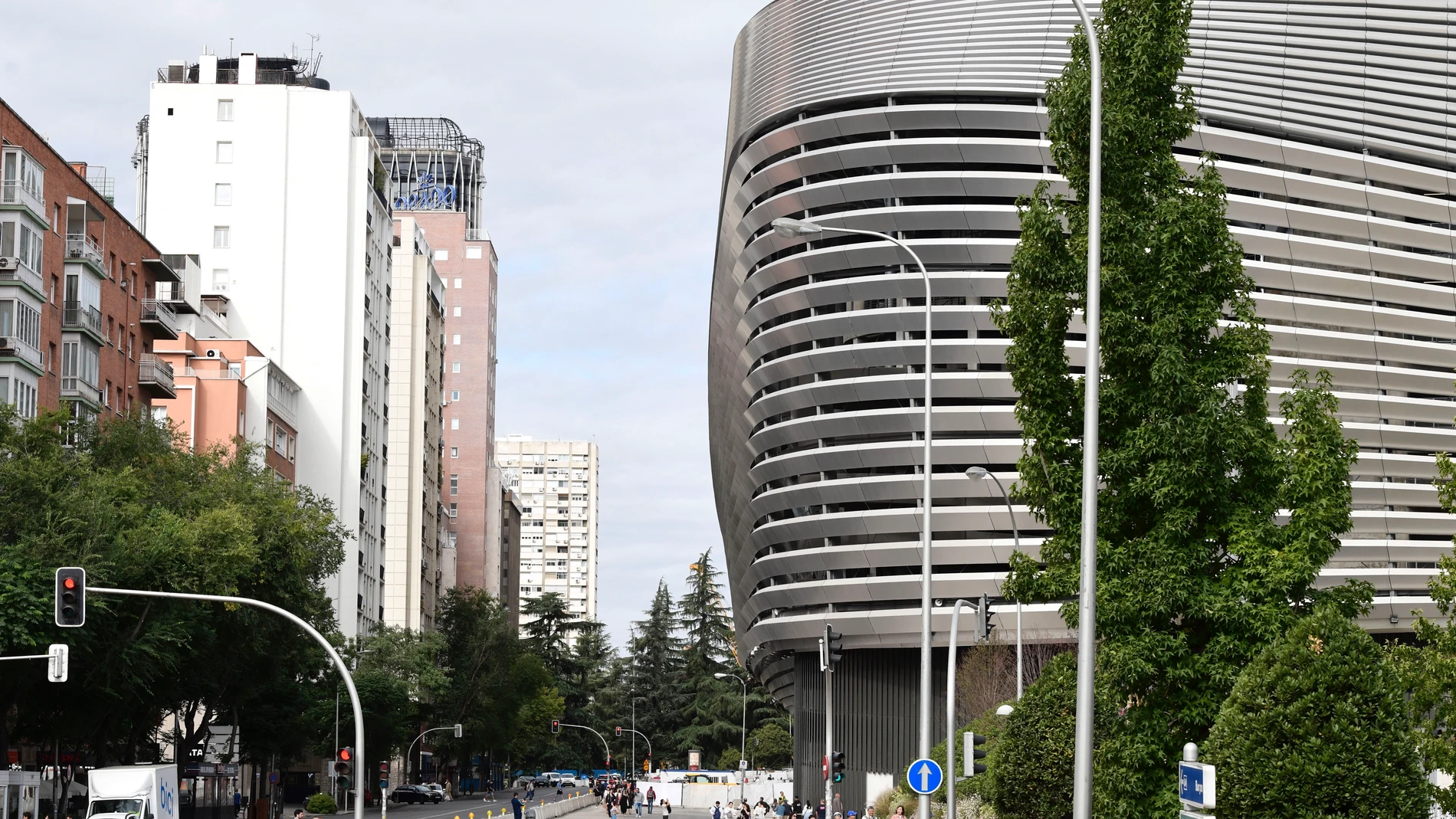 Vista del estadio Santiago Bernabeu en Madrid Vista del estadio Santiago Bernabeu en Madrid