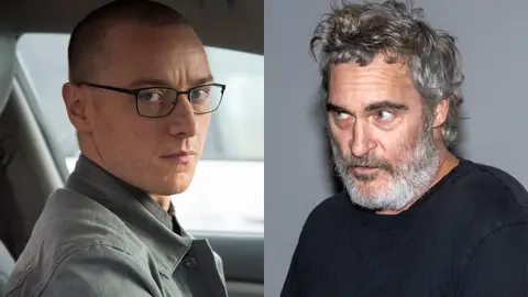 James McAvoy y Joaquin Phoenix James McAvoy y Joaquin Phoenix