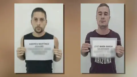 Andrés Martínez y José María Basoa, los dos españoles detenidos en Venezuela Andrés Martínez y José María Basoa, los dos españoles detenidos en Venezuela