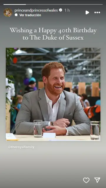 Los príncipes de Gales felicitan a Harry por su 40 cumpleaños Los príncipes de Gales felicitan a Harry por su 40 cumpleaños