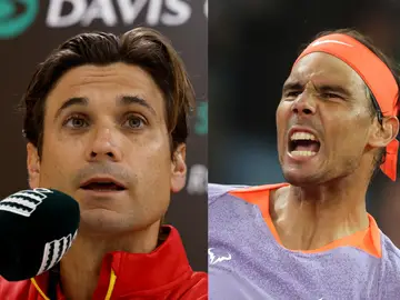 David Ferrer y Rafa Nadal en imágenes de archivo David Ferrer y Rafa Nadal en imágenes de archivo