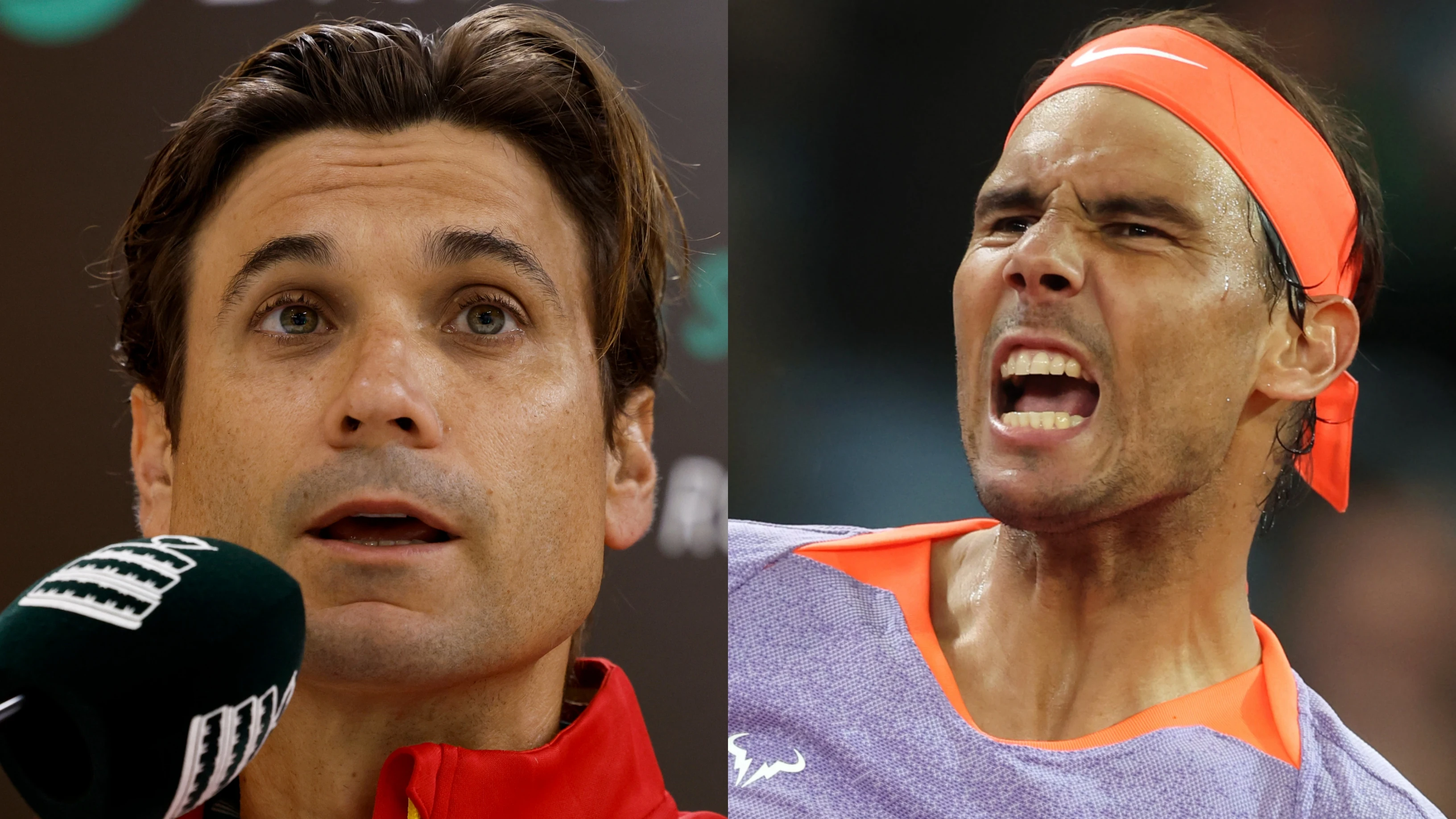 David Ferrer y Rafa Nadal en imágenes de archivo David Ferrer y Rafa Nadal en imágenes de archivo