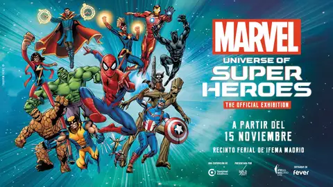 Cartel de la exposición de Marvel en Madrid Cartel de la exposición de Marvel en Madrid