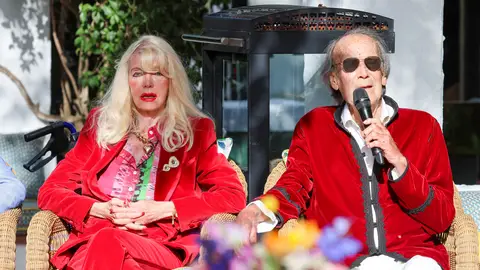 Luis Ortiz y Gunilla von Bismarck en abril de 2024 Luis Ortiz y Gunilla von Bismarck en abril de 2024