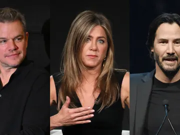 Matt Damon, Jennifer Aniston y Keanu Reeves Matt Damon, Jennifer Aniston y Keanu Reeves