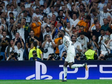 Rüdiger celebra el segundo gol del Madrid ante el Stuttgart