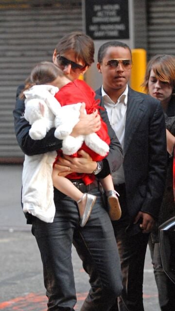 Tom Cruise con su hija con Nicole Kidman