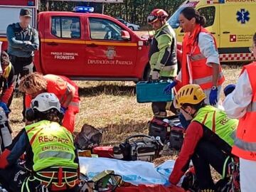 Un muerto y un herido tras estrellarse una avioneta de instrucción en Abia de las Torres (Palencia)