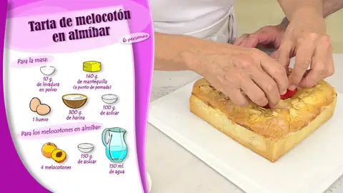 Ingredientes tarta de melocotón en almíbar Ingredientes tarta de melocotón en almíbar