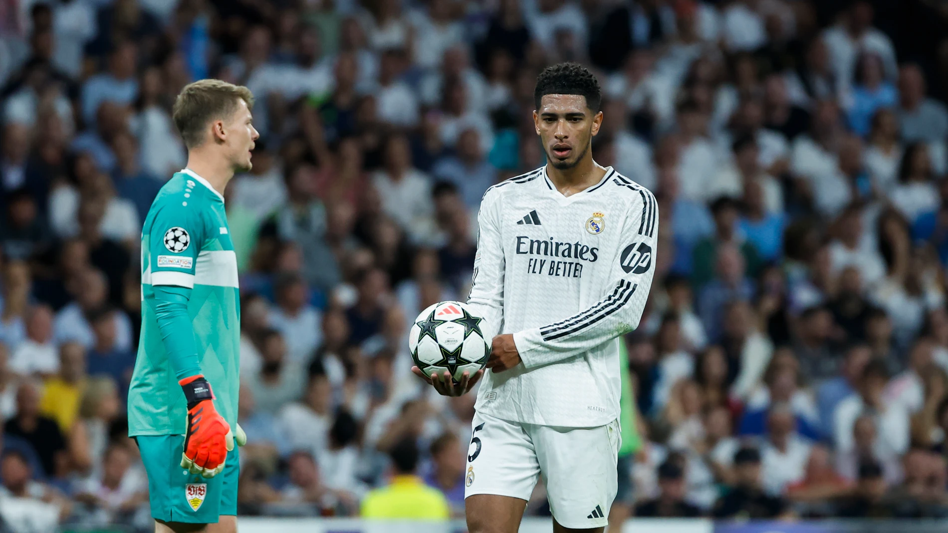 Jude Bellingham durante el Real Madrid-Stuttgart Jude Bellingham durante el Real Madrid-Stuttgart