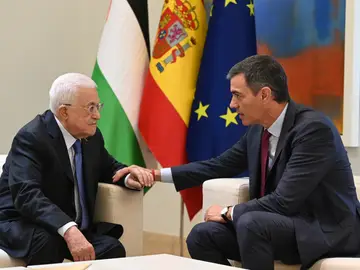 Sánchez recibe al presidente del Estado de Palestina Sánchez recibe al presidente del Estado de Palestina