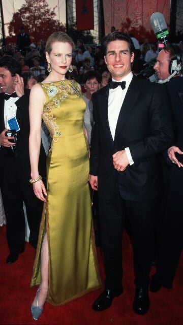 Nicole Kidman y Tom Cruise en los Oscar de 1997