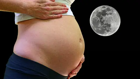 Una embarazada y la luna llena Una embarazada y la luna llena