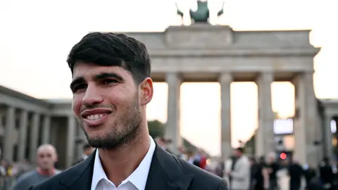 Alcaraz en la Puerta de Brandeburgo Alcaraz en la Puerta de Brandeburgo