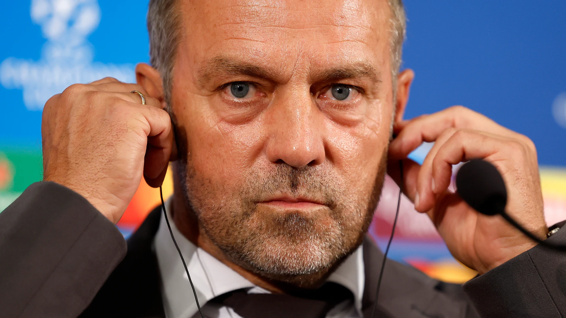 Hansi Flick, entrenador del Barça, durante una rueda de prensa Hansi Flick, entrenador del Barça, durante una rueda de prensa