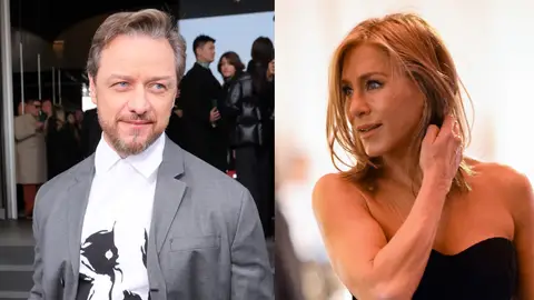 James McAvoy y Jennifer Aniston James McAvoy y Jennifer Aniston