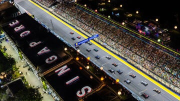 Imagen de la salida del GP de Singapur de 2023