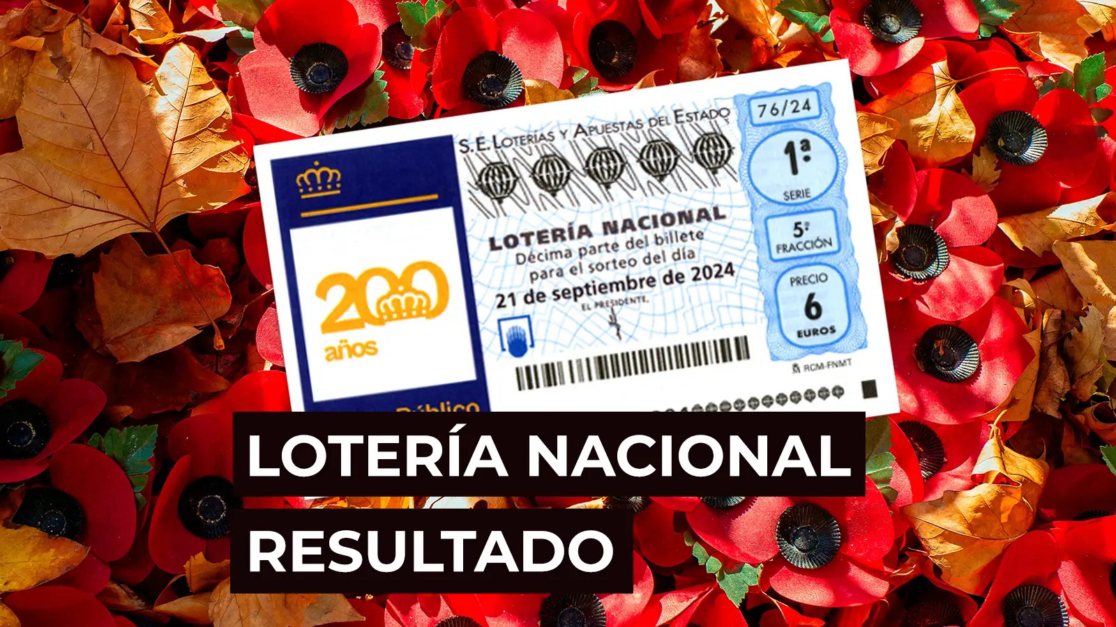 Sorteo Lotería Nacional: Comprobar décimo de hoy sábado 21 de septiembre, en directo Sorteo Lotería Nacional: Comprobar décimo de hoy sábado 21 de septiembre, en directo