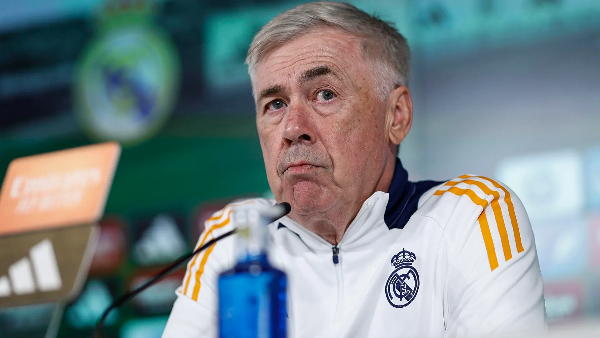 Carlo Ancelotti en rueda de prensa Carlo Ancelotti en rueda de prensa