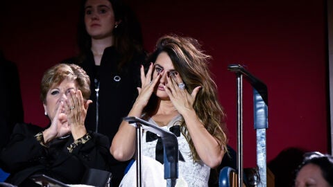 Penélope Cruz, emocionada tras el discurso de Javier Bardem