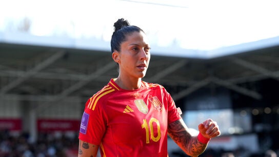 Jenni Hermoso durante un partido de Espa&ntilde;a en la Eurocopa 2024