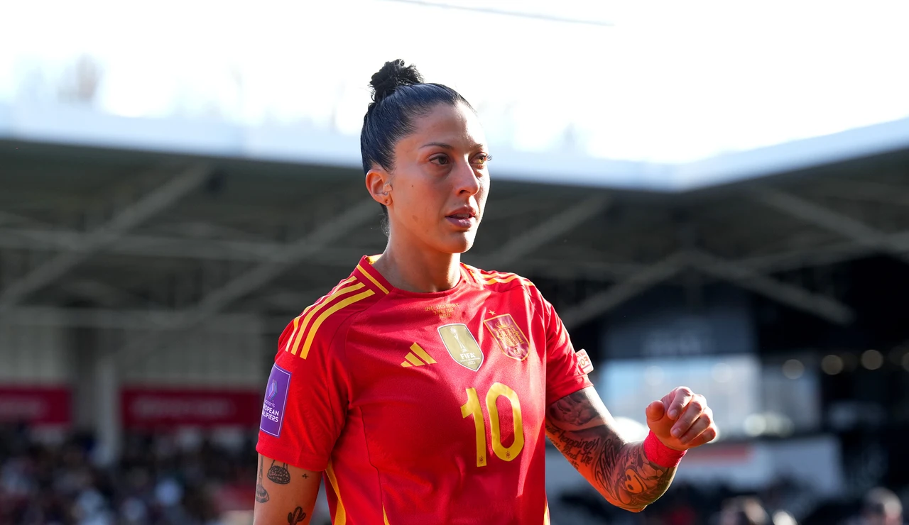 Jenni Hermoso durante un partido de España en la Eurocopa 2024