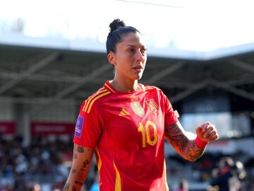 Jenni Hermoso durante un partido de España en la Eurocopa 2024