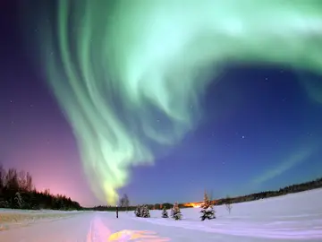 Imagen de una aurora boreal durante el evento Carrington de 1859 Imagen de una aurora boreal durante el evento Carrington de 1859