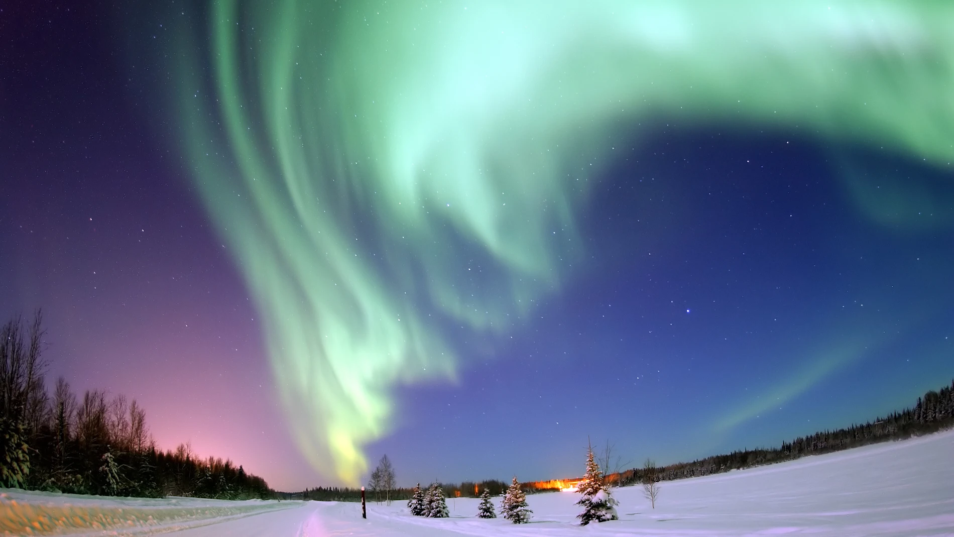 Imagen de una aurora boreal durante el evento Carrington de 1859 Imagen de una aurora boreal durante el evento Carrington de 1859