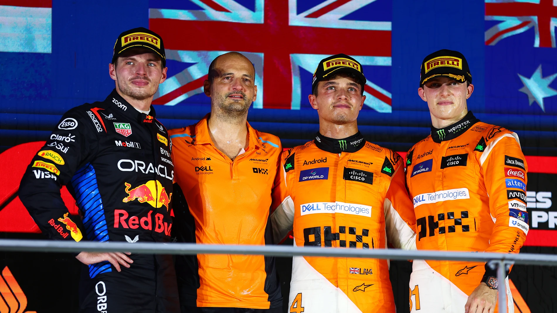 El podio del GP de Singapur 2024 El podio del GP de Singapur 2024