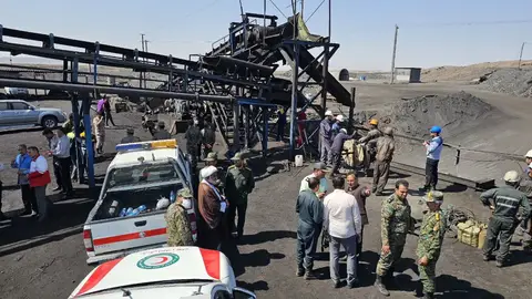 La mina donde ha ocurrido la explosión en Irán La mina donde ha ocurrido la explosión en Irán