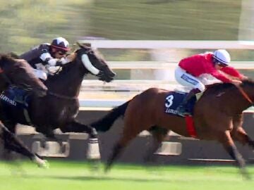 Carrera de Jocketas en el Hipódromo de la Zarzuela, Madrid