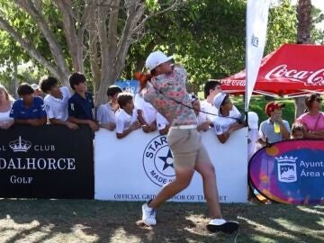 Un jugador durante el 'Long Drive Golf'