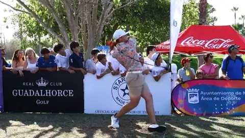 Un jugador durante el 'Long Drive Golf' Un jugador durante el 'Long Drive Golf'