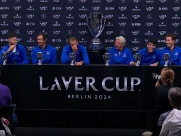 El equipo Europa en rueda de prensa después de ganar la Laver Cup 2024