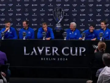 El equipo Europa en rueda de prensa después de ganar la Laver Cup 2024 El equipo Europa en rueda de prensa después de ganar la Laver Cup 2024