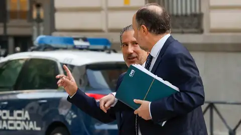 Jesús Manuel Gómez, a su llegada este lunes a la Audiencia Nacional Jesús Manuel Gómez, a su llegada este lunes a la Audiencia Nacional