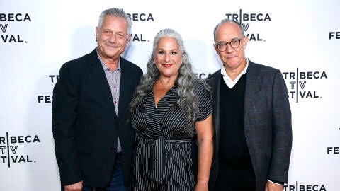 Kevin Bright, Marta Kauffman y David Crane, productor ejecutivo y creadores de Friends