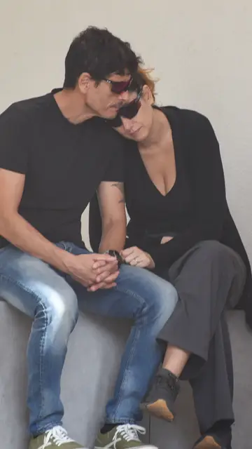 Elia Muñoz, hija de Julián Muñoz, en el velatorio de su padre Elia Muñoz, hija de Julián Muñoz, en el velatorio de su padre