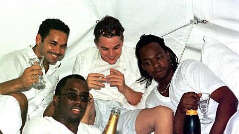 Leonardo DiCaprio en las "Fiestas Blancas" de Sean 'Diddy' Combs