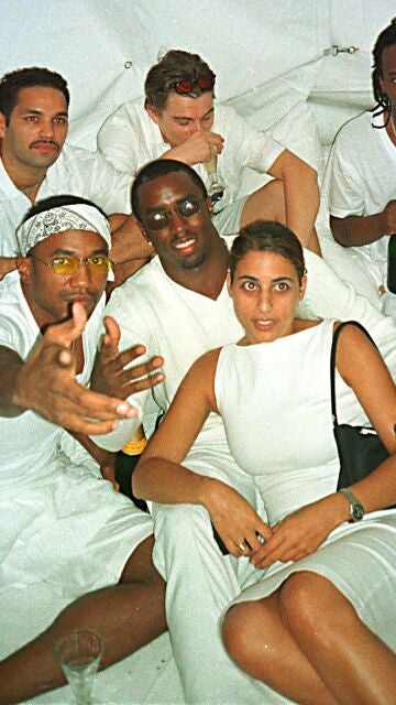 Leonardo DiCaprio en las "Fiestas Blancas" de Sean 'Diddy' Combs