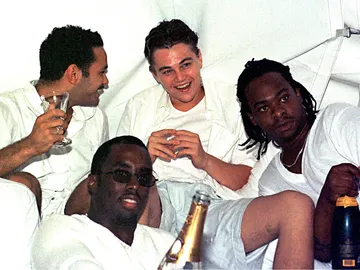 Leonardo DiCaprio en las "Fiestas Blancas" de Sean 'Diddy' Combs Leonardo DiCaprio en las "Fiestas Blancas" de Sean 'Diddy' Combs