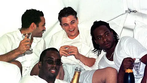 Leonardo DiCaprio en las "Fiestas Blancas" de Sean 'Diddy' Combs Leonardo DiCaprio en las "Fiestas Blancas" de Sean 'Diddy' Combs