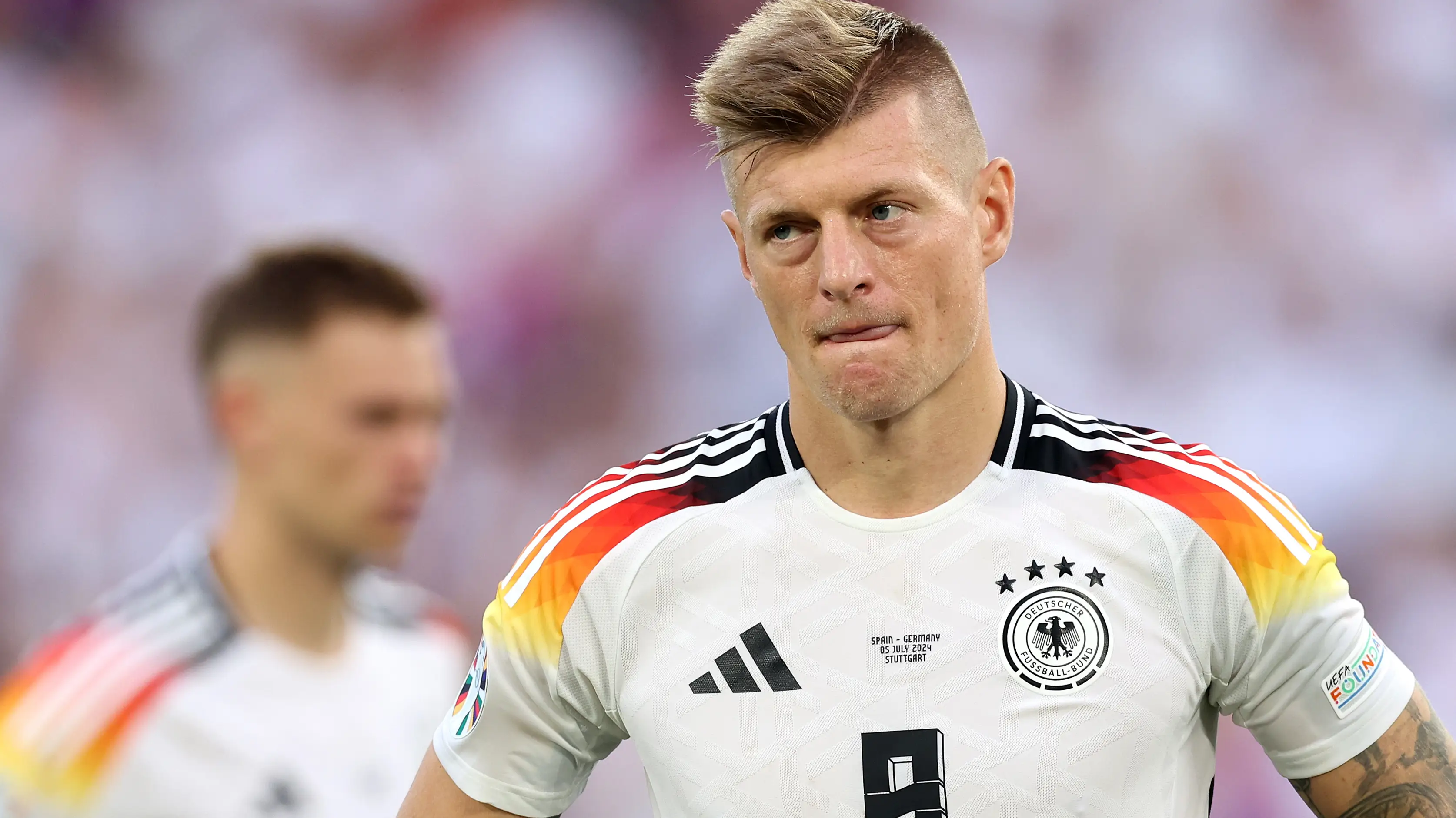 Toni Kroos en el partido contra España de la EURO Toni Kroos en el partido contra España de la EURO