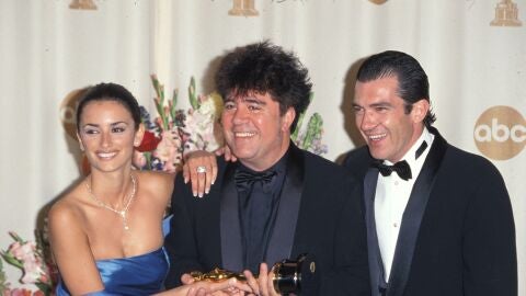 Penélope Cruz, Pedro Almodóvar y Antonio Banderas