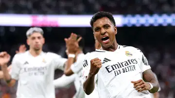 Rodrygo celebra su gol al Alavés Rodrygo celebra su gol al Alavés